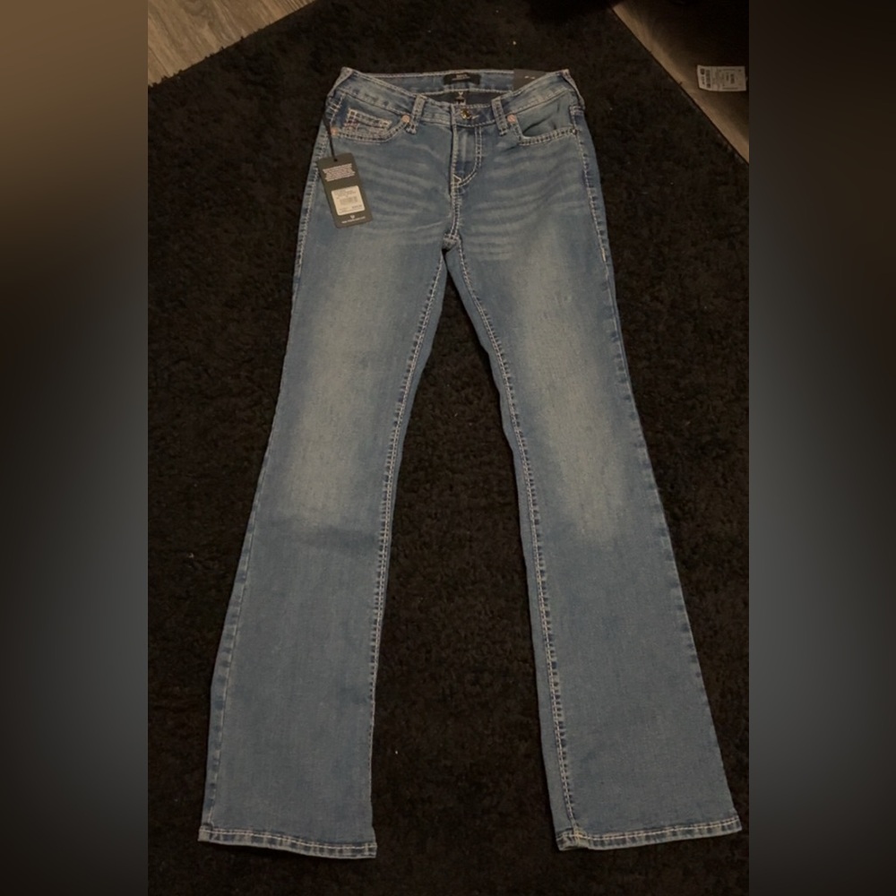True Religion Light Blue Flare Jeans